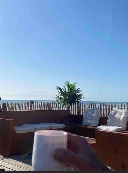 Studio Entre Mer Et Dunes Avec Balcon Vue Laterale Mer 50M Plage Pour 3 Pers Wifi Menage Compris Fort-Mahon-Plage Ngoại thất bức ảnh