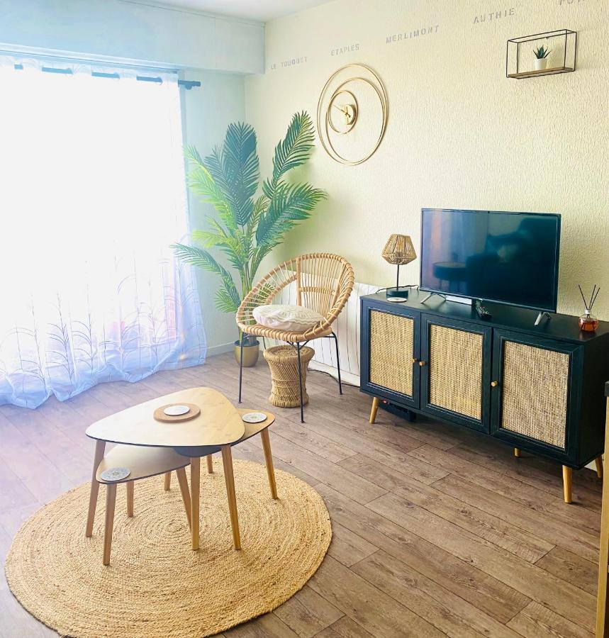 Studio Entre Mer Et Dunes Avec Balcon Vue Laterale Mer 50M Plage Pour 3 Pers Wifi Menage Compris Fort-Mahon-Plage Ngoại thất bức ảnh