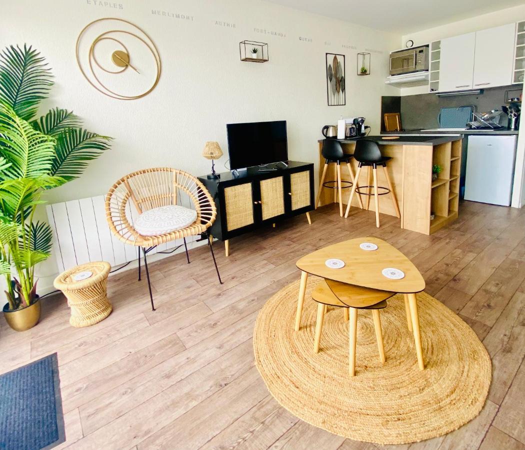 Studio Entre Mer Et Dunes Avec Balcon Vue Laterale Mer 50M Plage Pour 3 Pers Wifi Menage Compris Fort-Mahon-Plage Ngoại thất bức ảnh