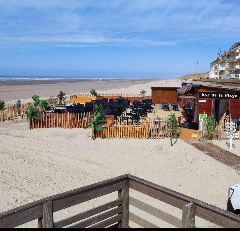 Studio Entre Mer Et Dunes Avec Balcon Vue Laterale Mer 50M Plage Pour 3 Pers Wifi Menage Compris Fort-Mahon-Plage Ngoại thất bức ảnh
